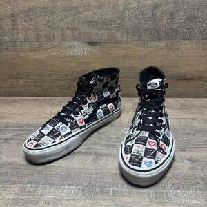 Vans Sk8 Hi Love Letter Limited Edition Black Canvas Sneaker Men's Size 10